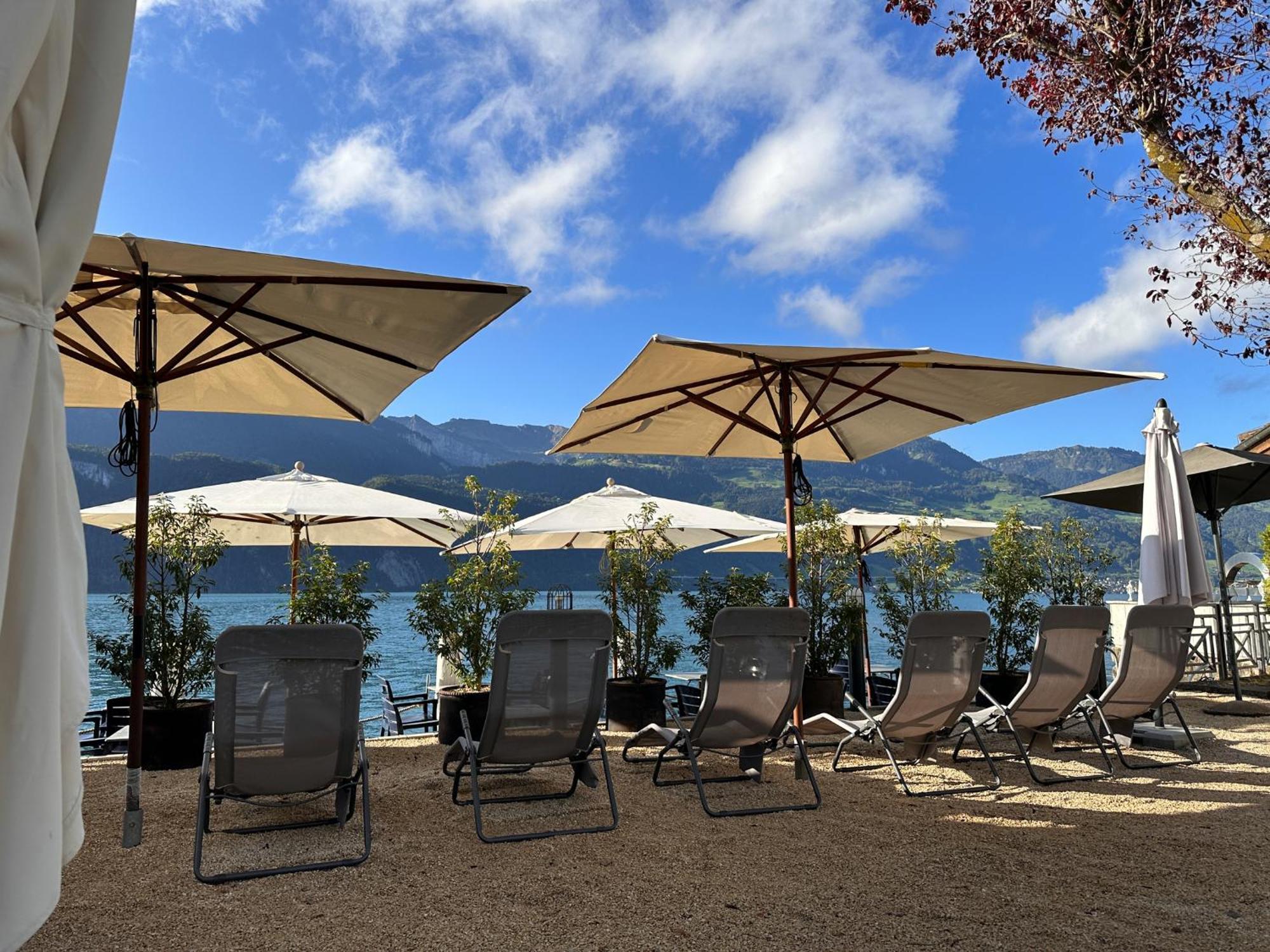 Seehotel Riviera At Lake Lucerne Gersau Bagian luar foto